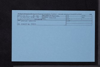 Easter Norton, NT17SE 8, Ordnance Survey index card, Recto