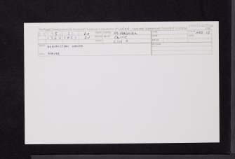 Edinburgh, Hermiston House, NT17SE 26, Ordnance Survey index card, Recto