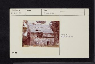 Newliston House, Dovecot, NT17SW 33, Ordnance Survey index card, Recto