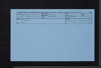 Aberdour, NT18NE 15, Ordnance Survey index card, Recto