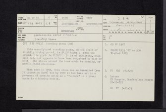 Dunfermline, Easter Pitcorthie, NT18NW 4, Ordnance Survey index card, page number 1, Recto