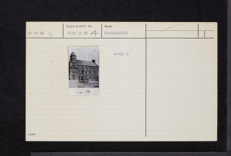 Inverkeithing, Townhall Street, Town House, NT18SW 4, Ordnance Survey index card, Recto