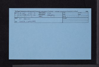 St David's, NT18SW 32, Ordnance Survey index card, Recto