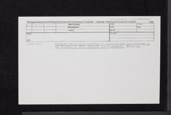 Inverkeithing, 85-89 High Street, NT18SW 91, Ordnance Survey index card, Recto