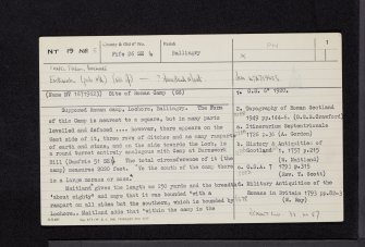 Chapel Farm, Lochore, NT19NE 5, Ordnance Survey index card, page number 1, Recto
