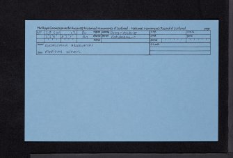 Eskdalemuir Observatory, NT20SW 12, Ordnance Survey index card, Recto