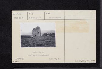Dryhope Tower, NT22SE 2, Ordnance Survey index card, page number 2, Verso