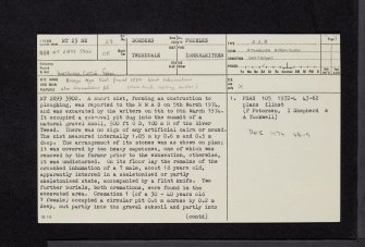Horsbrugh Castle Farm, NT23NE 29, Ordnance Survey index card, page number 1, Recto