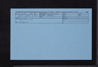 Cademuir Hill, NT23NW 48, Ordnance Survey index card, Recto