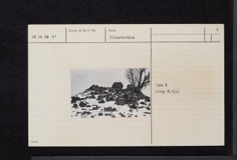 Shieldgreen Tower, NT24SE 41, Ordnance Survey index card, page number 2, Verso