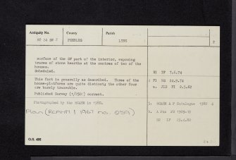 Black Meldon, NT24SW 3, Ordnance Survey index card, page number 2, Verso