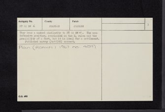 South Hill Head, NT24SW 6, Ordnance Survey index card, page number 3, Recto