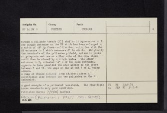 South Hill Head, NT24SW 8, Ordnance Survey index card, page number 2, Verso