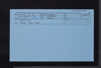 Cringletie House, NT24SW 32, Ordnance Survey index card, Recto