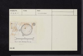 Harehope, NT24SW 44, Ordnance Survey index card, Recto