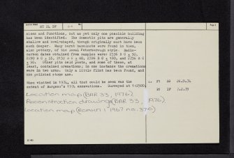 Meldon Bridge, NT24SW 46, Ordnance Survey index card, page number 2, Verso