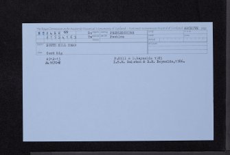 South Hill Head, NT24SW 69, Ordnance Survey index card, Recto