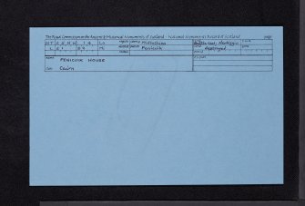 Battle-Law, Penicuik, NT25NW 14, Ordnance Survey index card, Recto