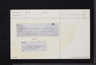 Battle-Law, Penicuik, NT25NW 14, Ordnance Survey index card, Recto