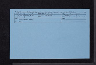 Portmore Loch, NT25SE 5, Ordnance Survey index card, Recto
