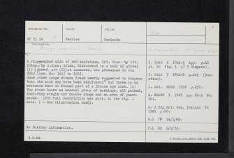 Lamancha, NT25SW 5, Ordnance Survey index card, Recto