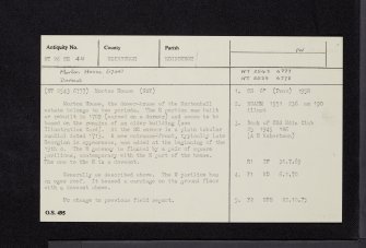 Edinburgh, 19 Winton Loan, Morton House, NT26NE 45, Ordnance Survey index card, Recto