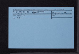 Gourlaw, NT26SE 35, Ordnance Survey index card, Recto