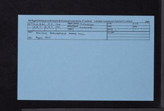 Polton, Springfield Paper Mill, NT26SE 57, Ordnance Survey index card, Recto