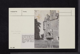 Edinburgh, Cramond Road South, Lauriston Castle, NT27NW 1, Ordnance Survey index card, Recto