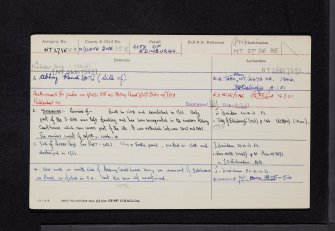 Edinburgh, Lauriston Place, Royal Infirmary, Red Home, NT27SE 35.8, Ordnance Survey index card, Recto