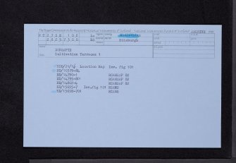 Edinburgh, Holyrood Park, Dunsapie, NT27SE 102, Ordnance Survey index card, Recto