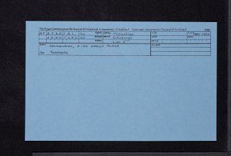 Edinburgh, 2, 4, 6, 8, 10, 12, 14, 16, 18, 20 Heriot Place, NT27SE 151, Ordnance Survey index card, Recto