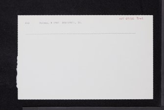 Edinburgh, 146 Canongate, Huntly House, NT27SE 341, Ordnance Survey index card, Recto