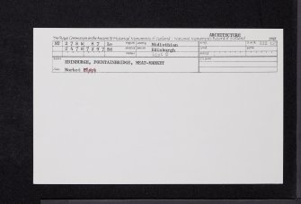 Edinburgh, 56-58 Fountainbridge, Edinburgh Meat Market, NT27SW 87, Ordnance Survey index card, Recto