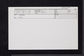 Kinghorn, General, NT28NE 37, Ordnance Survey index card, Recto