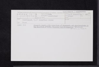 Burntisland, 25 Somerville Square, NT28NW 70, Ordnance Survey index card, Recto