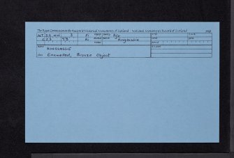 Kinglassie, NT29NW 3, Ordnance Survey index card, Recto