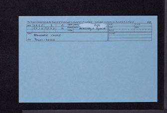 Balwearie Castle, NT29SE 3, Ordnance Survey index card, Recto