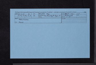 Abbotshall, NT29SE 5, Ordnance Survey index card, Recto