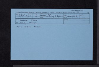 Kirkcaldy Station, NT29SE 49, Ordnance Survey index card, Recto