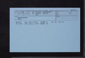 Phenzhopehaugh, NT31SW 5, Ordnance Survey index card, Recto