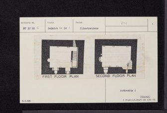 Kirkhope Tower, NT32NE 6, Ordnance Survey index card, page number 1, Recto