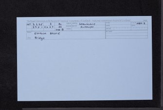 Ettrick Bridge, NT32SE 3, Ordnance Survey index card, Recto