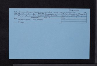 Innerleithen, Old Bridge, NT33NW 30, Ordnance Survey index card, Recto