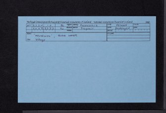 'Helvellyn' , Quair Water, NT33SW 10, Ordnance Survey index card, Recto