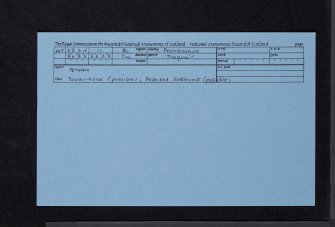 Fethan, NT33SW 11, Ordnance Survey index card, Recto