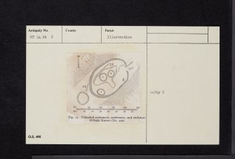 Hillside Knowe, NT34SW 3, Ordnance Survey index card, Recto