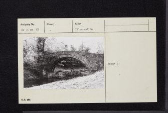 Newbattle, Maiden Bridge, NT36NW 13, Ordnance Survey index card, Recto