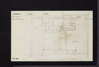 Newbattle Abbey House, NT36NW 14, Ordnance Survey index card, page number 2, Verso