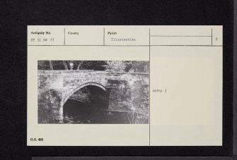 Newbattle, Old Bridge, NT36NW 19, Ordnance Survey index card, page number 2, Verso